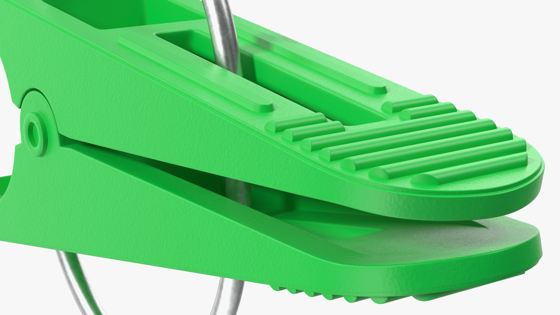 Plastic Clothespin Green Pressed 3D