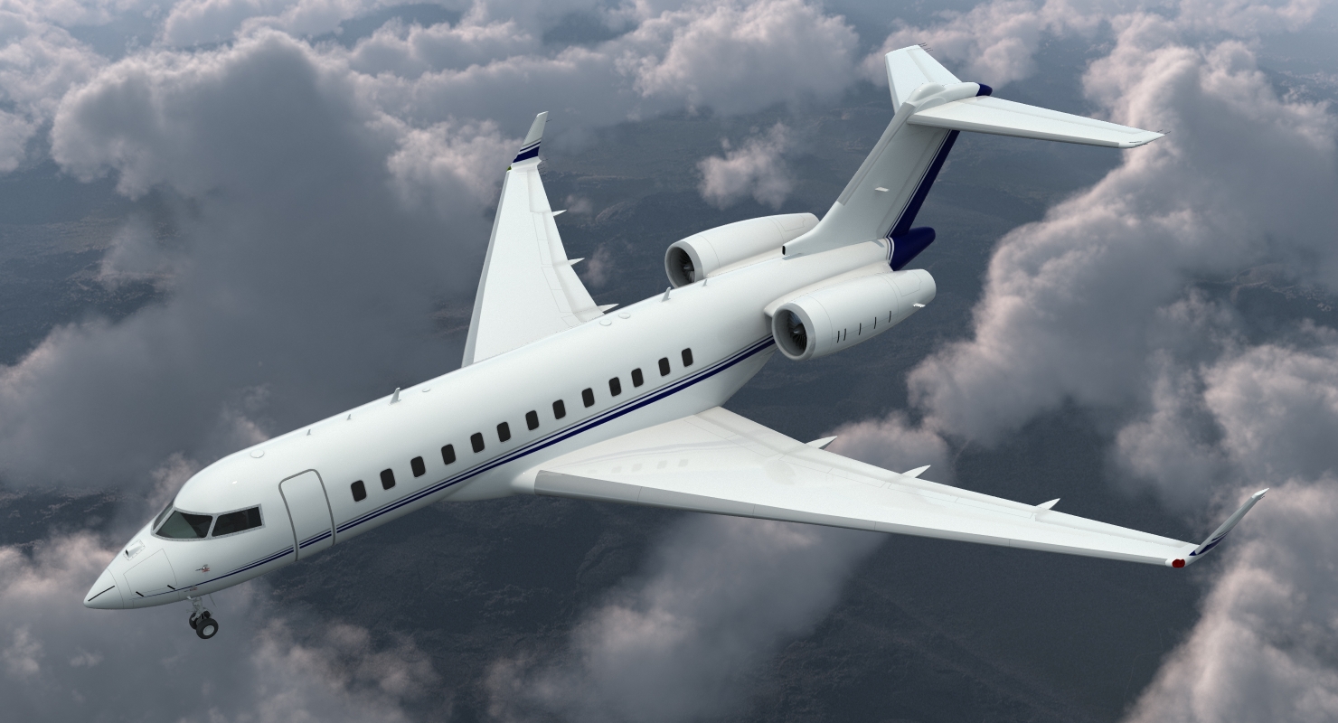 3D model Global 6000 Jet