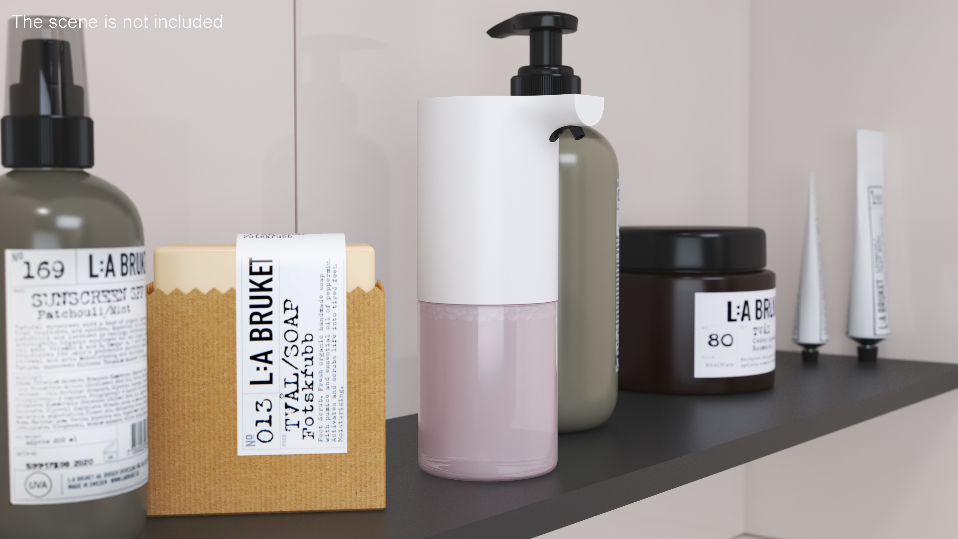 Automatic Foam Soap Dispenser Xiaomi Mijia with Pink Refill 3D model