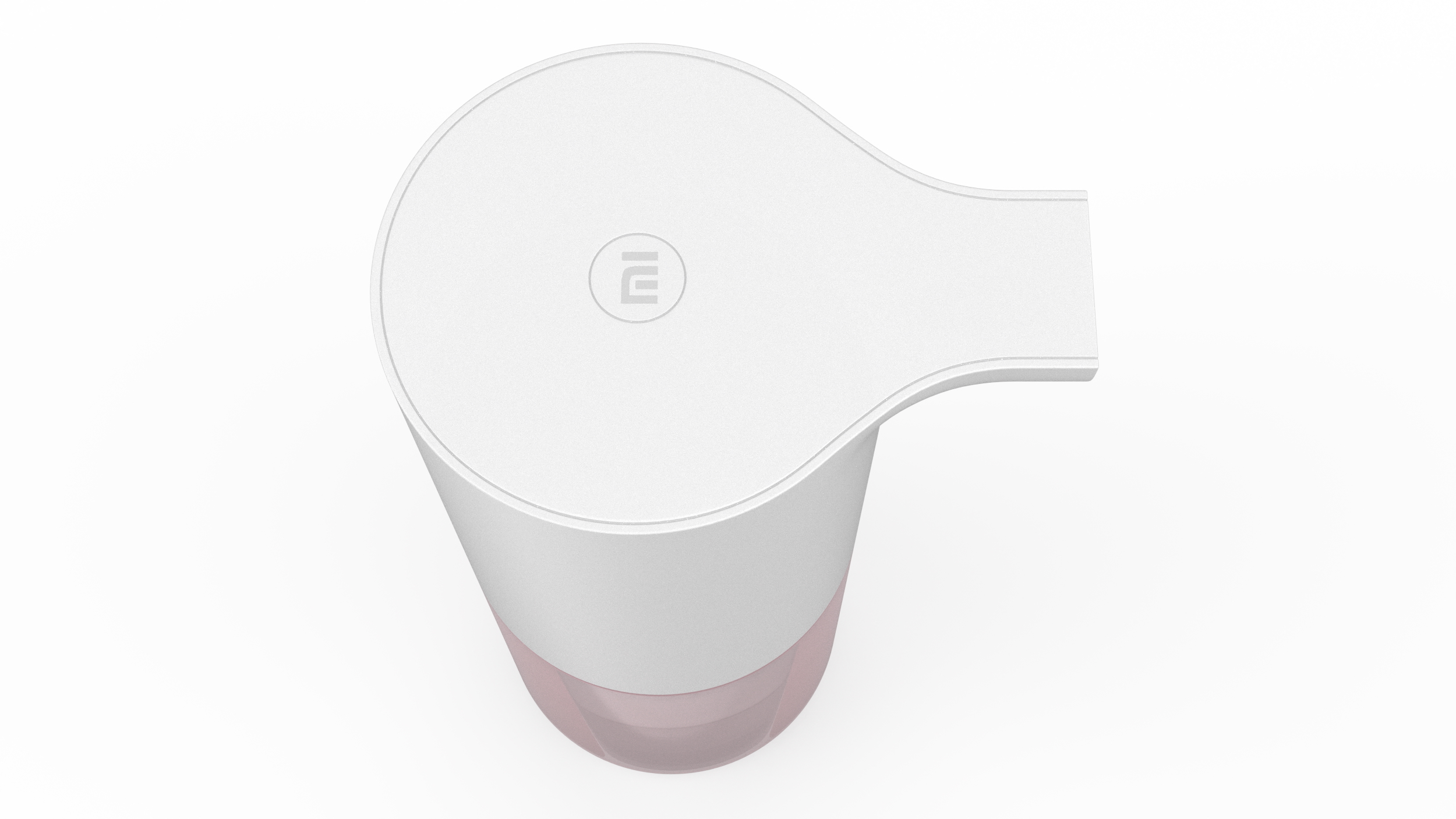 Automatic Foam Soap Dispenser Xiaomi Mijia with Pink Refill 3D model