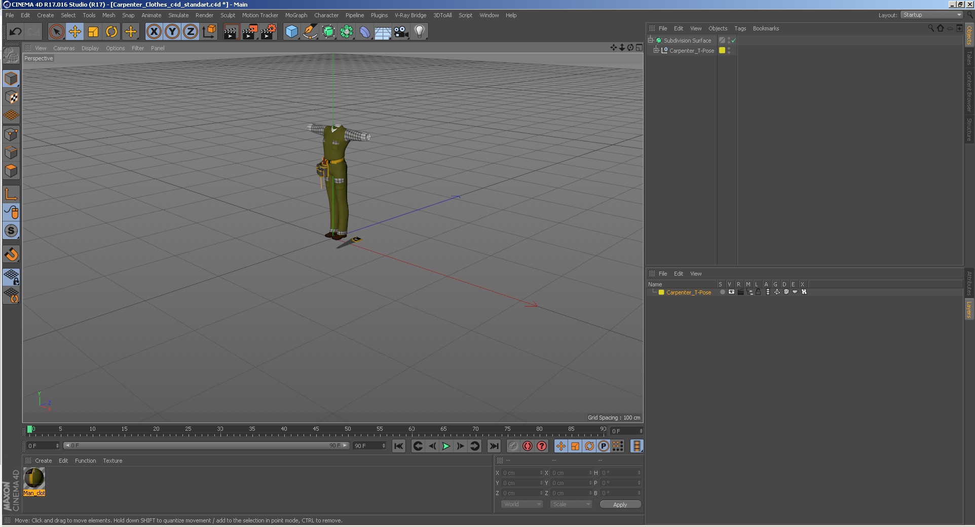 Carpenter Clothes 3D