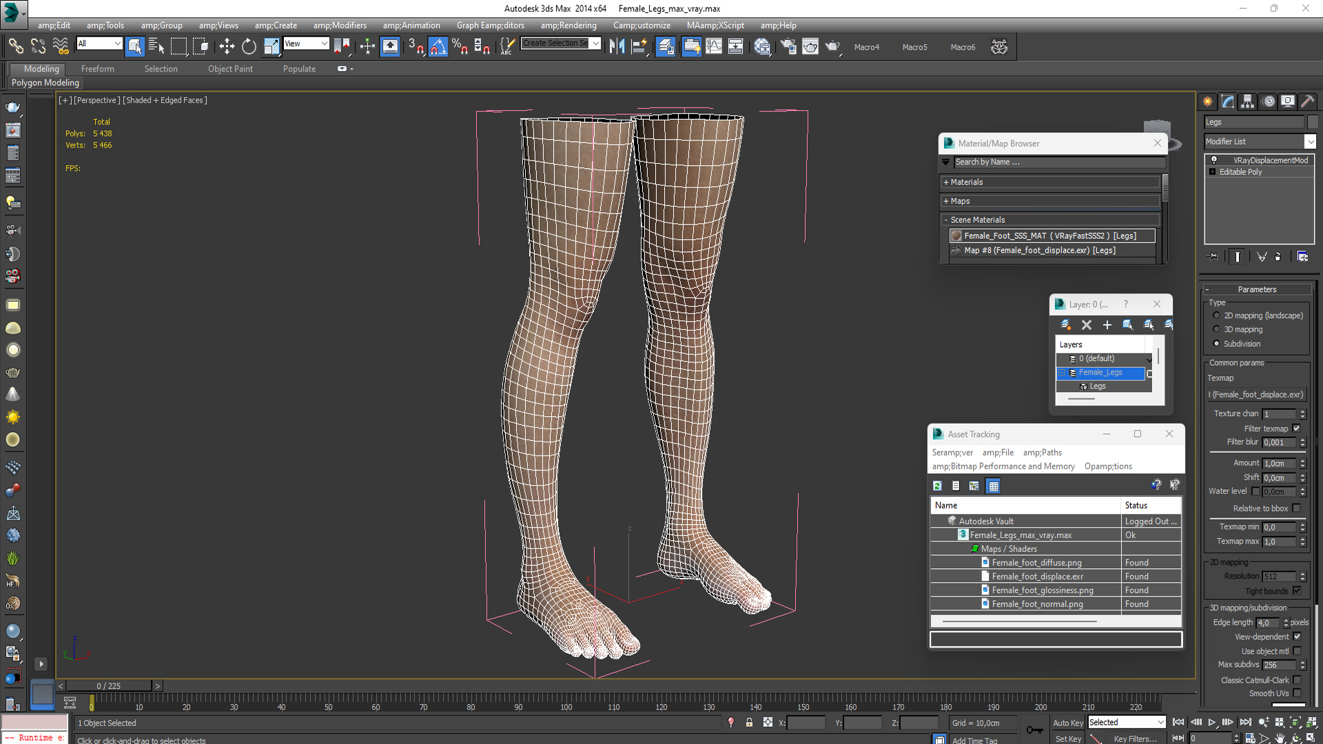 3D Female Legs