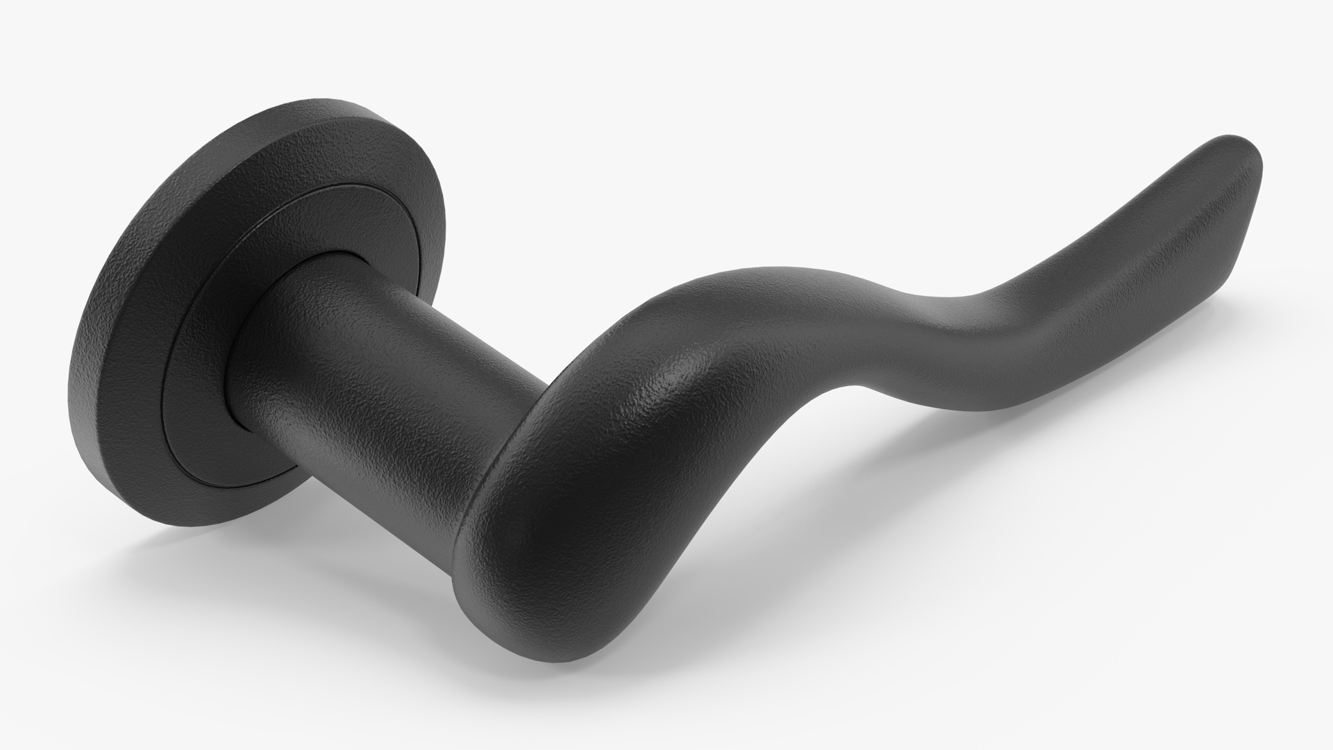 Black Classic Style Door Handles 3D