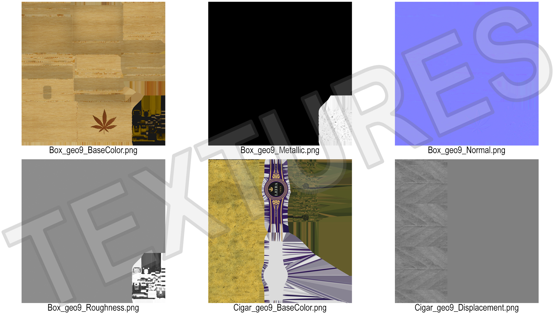 3D model Box of Leira Long Cannabis Cigar in Foil