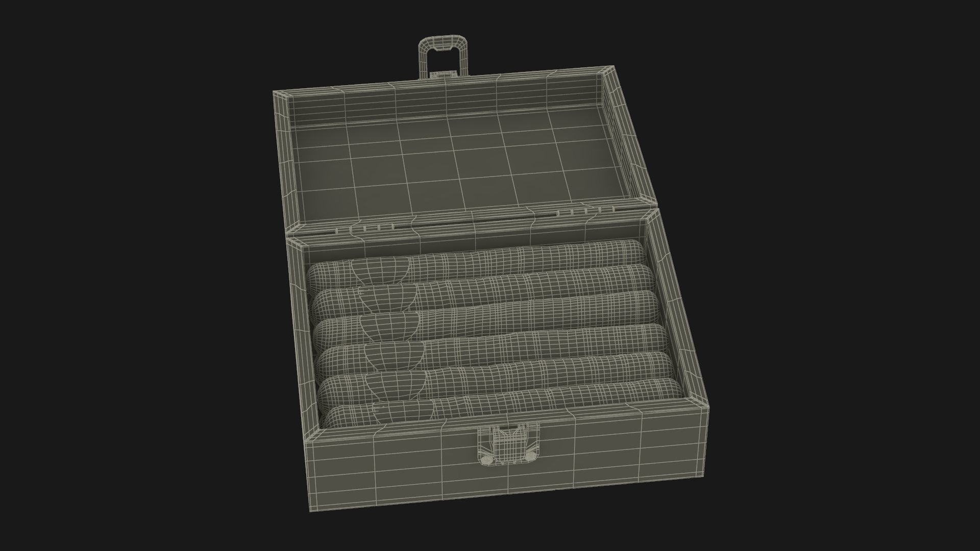 3D model Box of Leira Long Cannabis Cigar in Foil