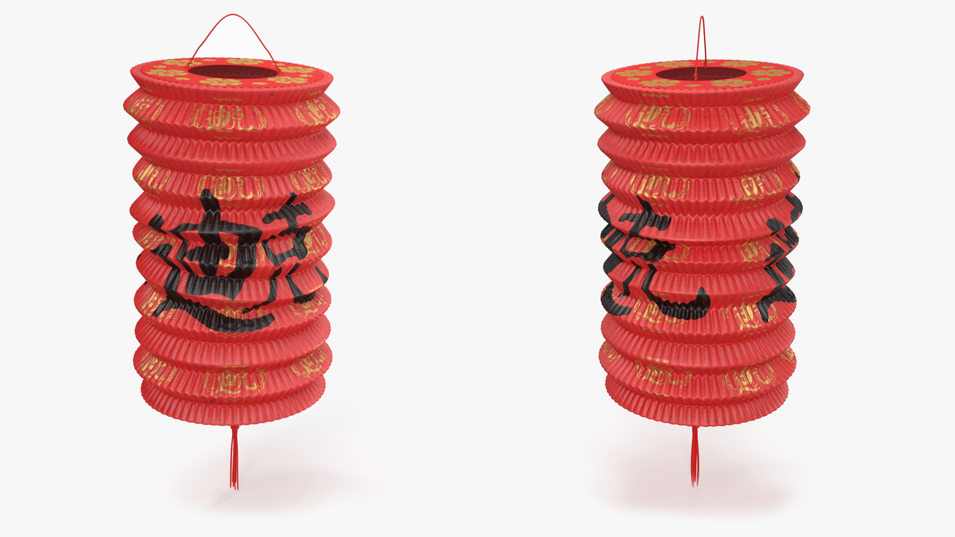 3D model Red Chinese Lantern Large