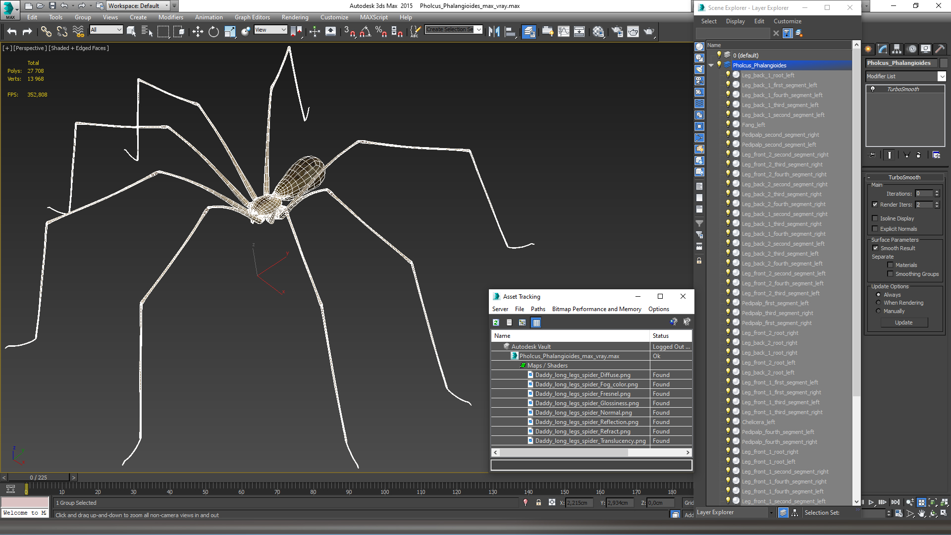 3D Pholcus Phalangioides