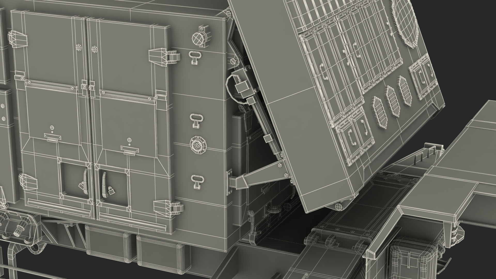 3D Patriot AN MPQ53 Radar Set Desert model