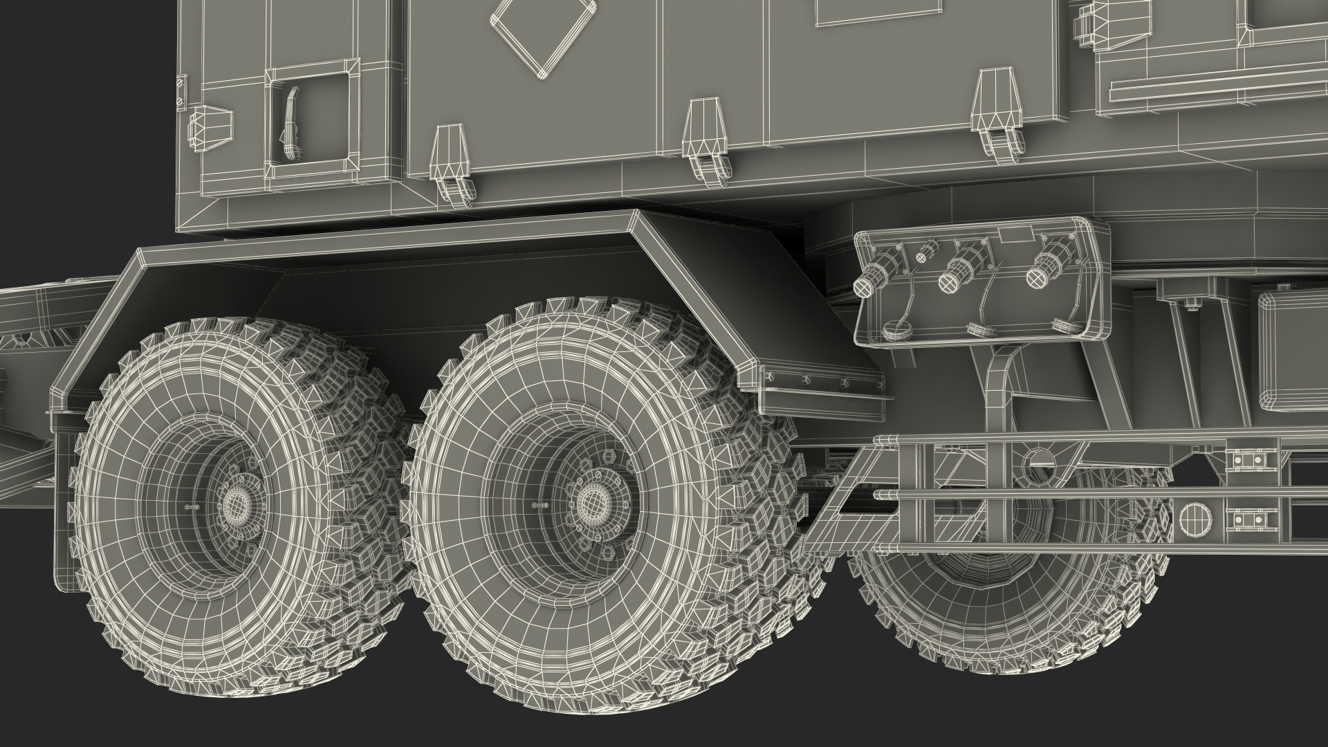 3D Patriot AN MPQ53 Radar Set Desert model