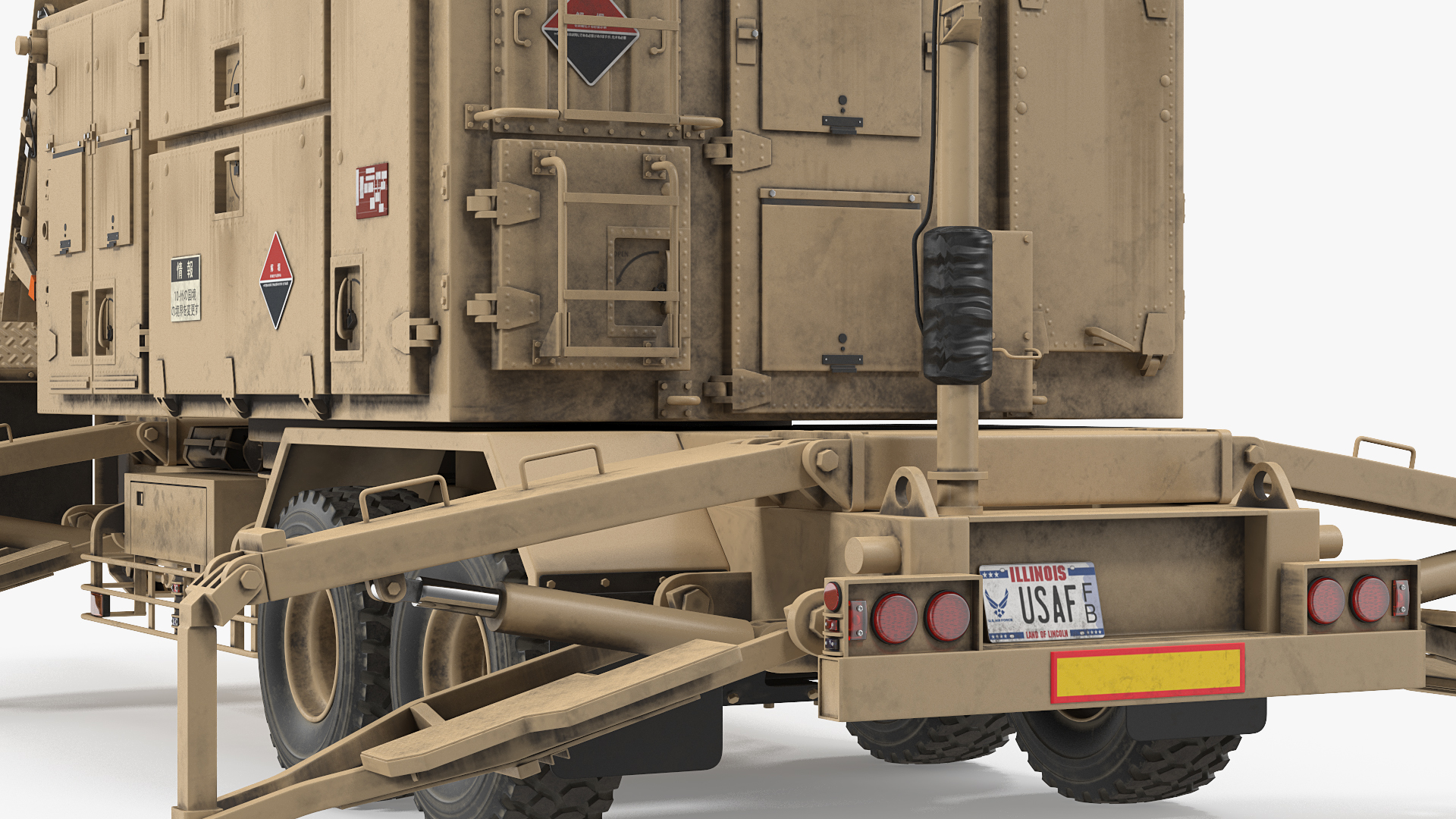 3D Patriot AN MPQ53 Radar Set Desert model