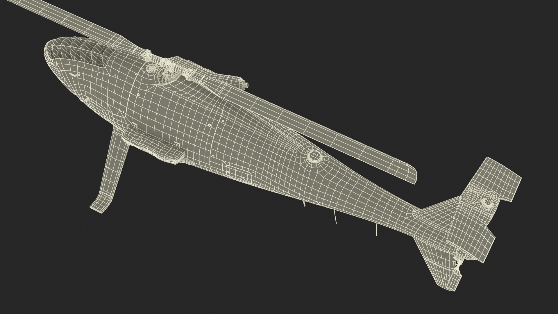 Ship with Underwater and Flying UAV on Board 3D model