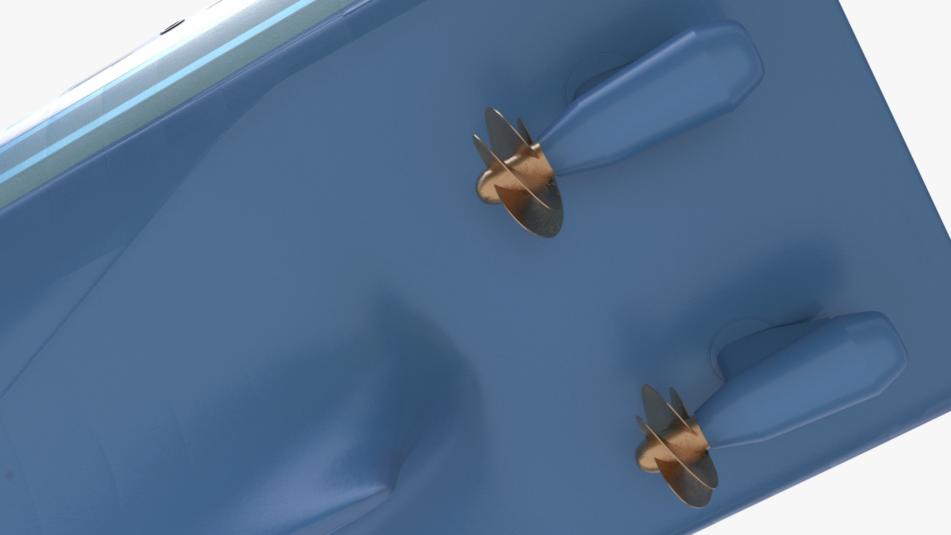 Ship with Underwater and Flying UAV on Board 3D model