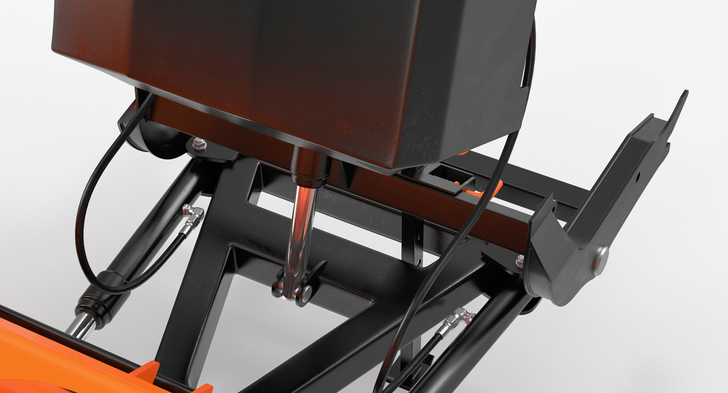 3D model Snowplow Rigged