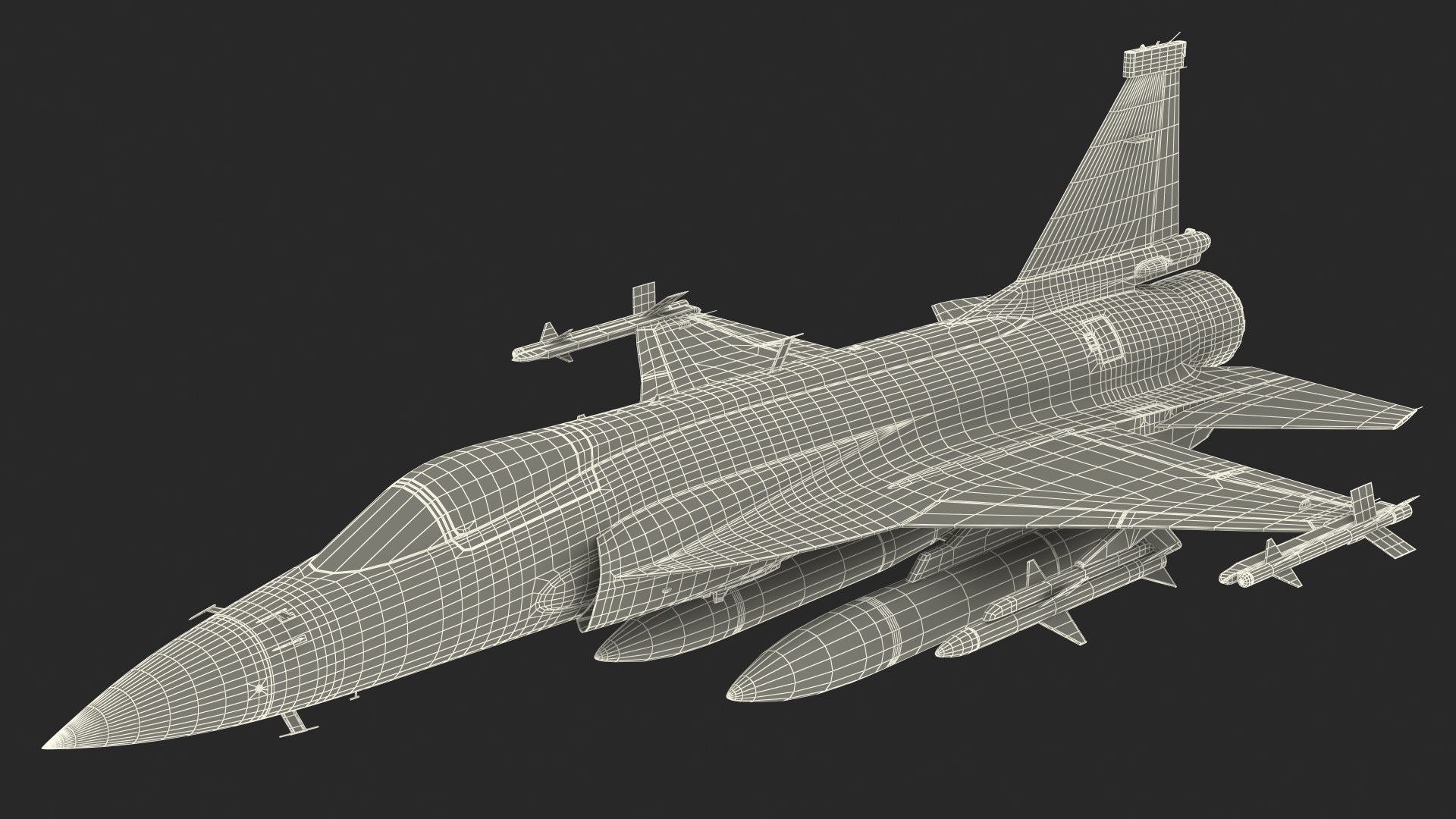 3D Chengdu FC-1 Xiaolong Flight model