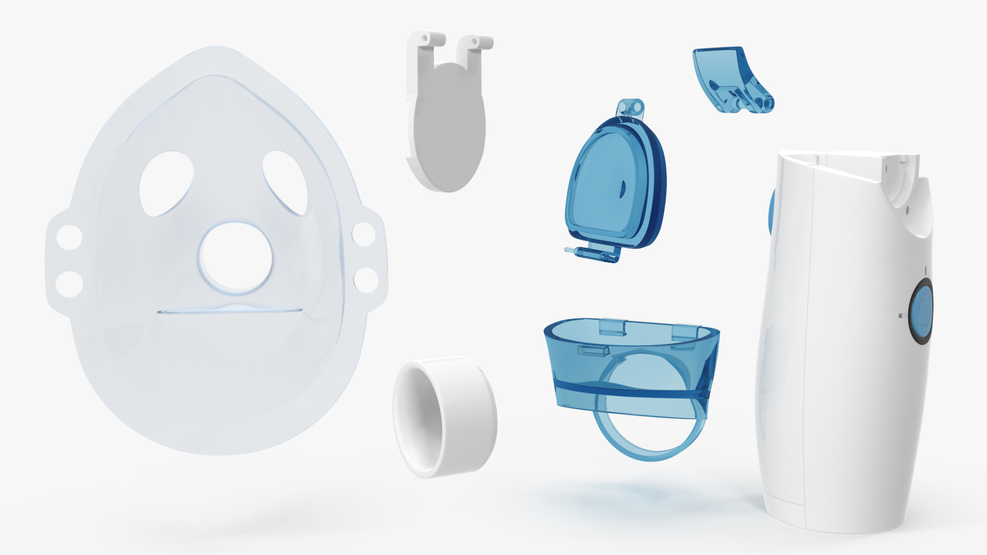 3D Portable Nebulizer with Mask Inhaler