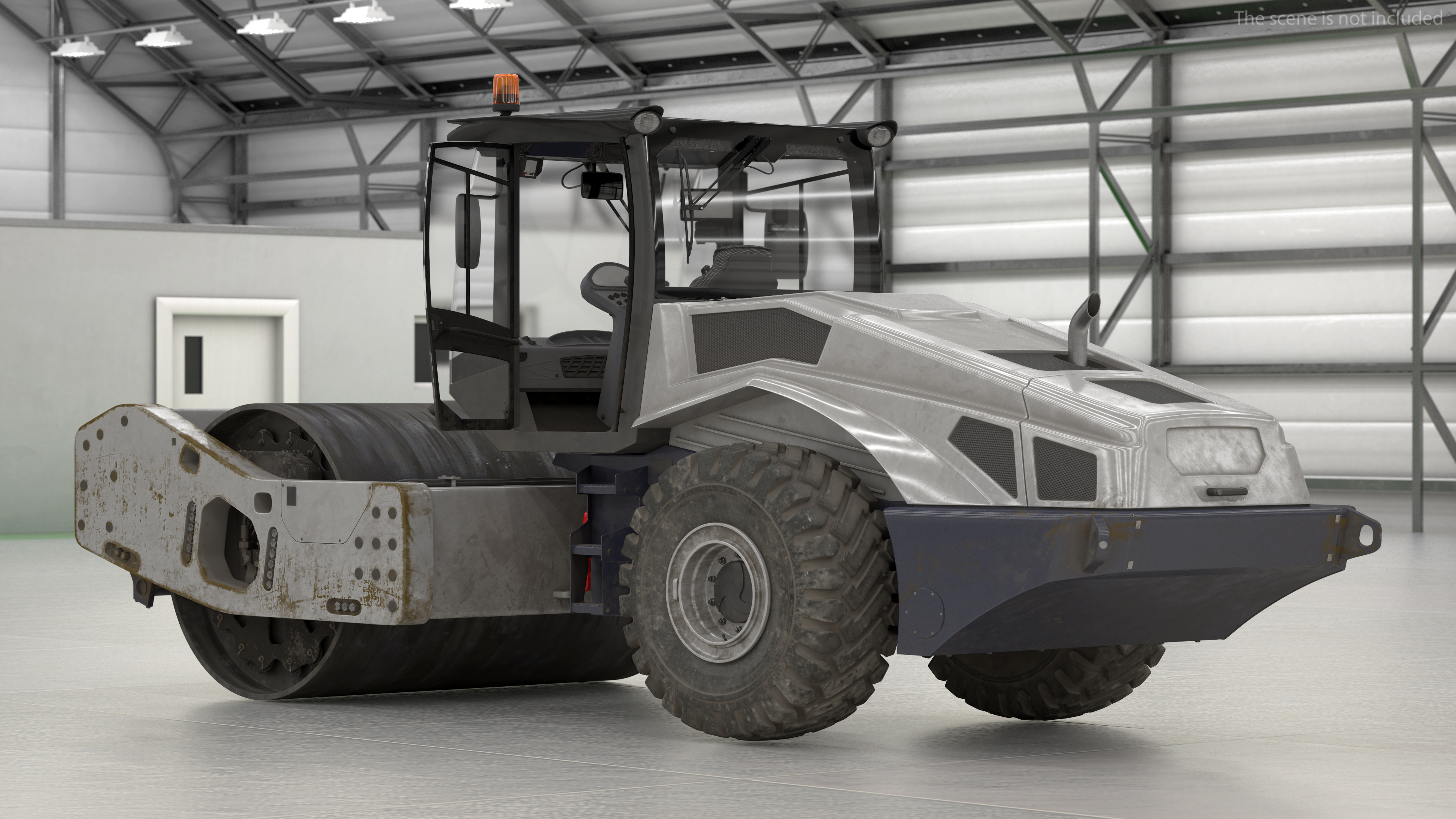 3D Heavy Duty Single Drum Compactor Dirty model