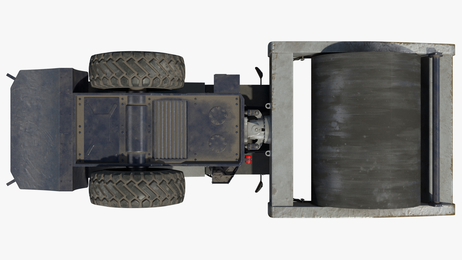 3D Heavy Duty Single Drum Compactor Dirty model