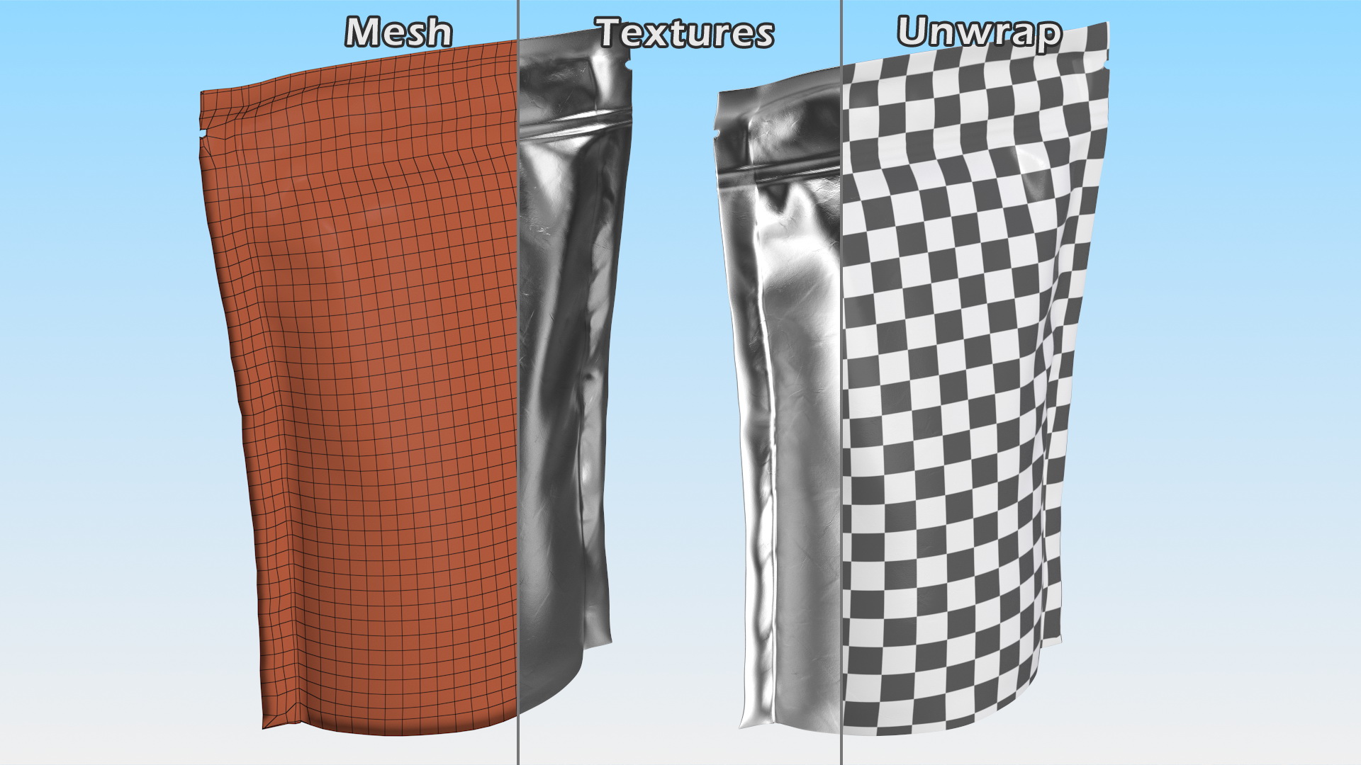 3D model Doy Pack With Zipper Foil