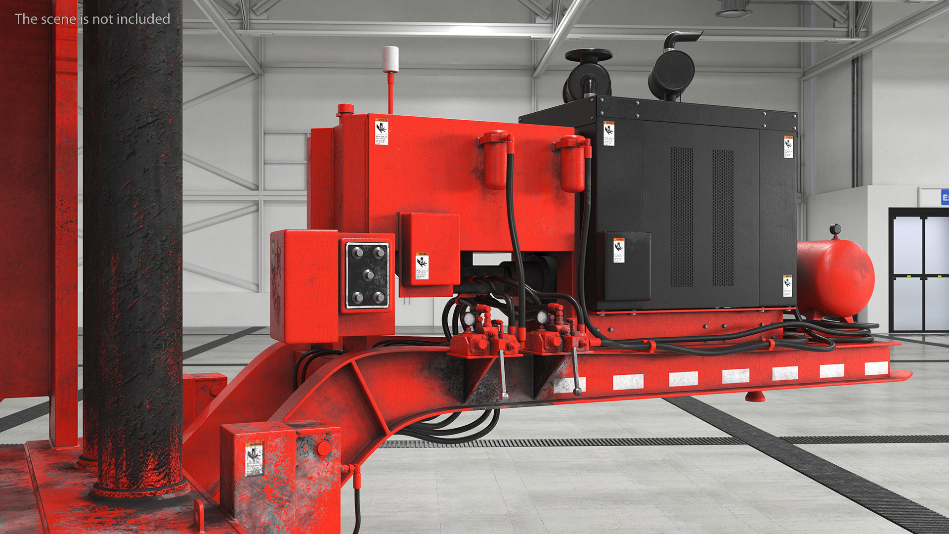 3D Worn Portable Car Press Impact 5 Red