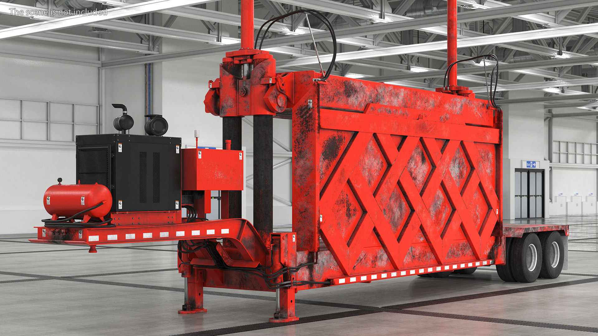 3D Worn Portable Car Press Impact 5 Red