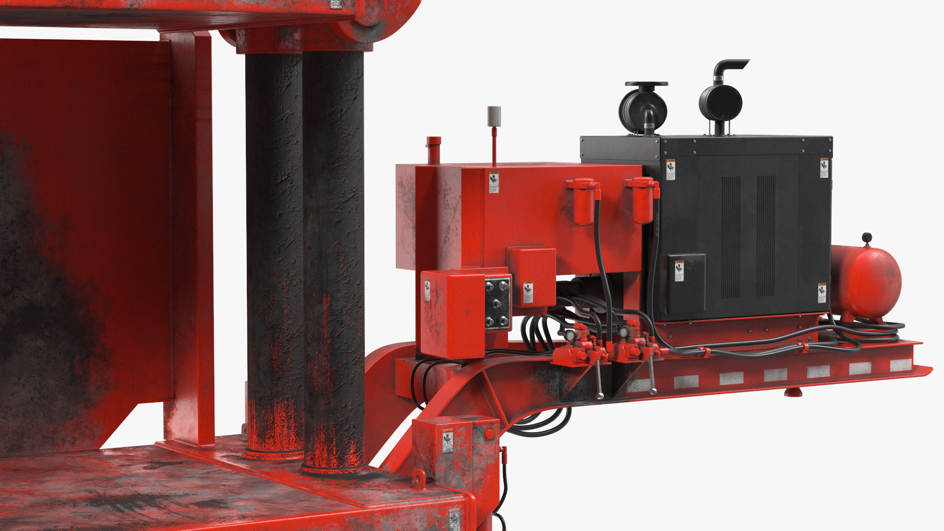 3D Worn Portable Car Press Impact 5 Red