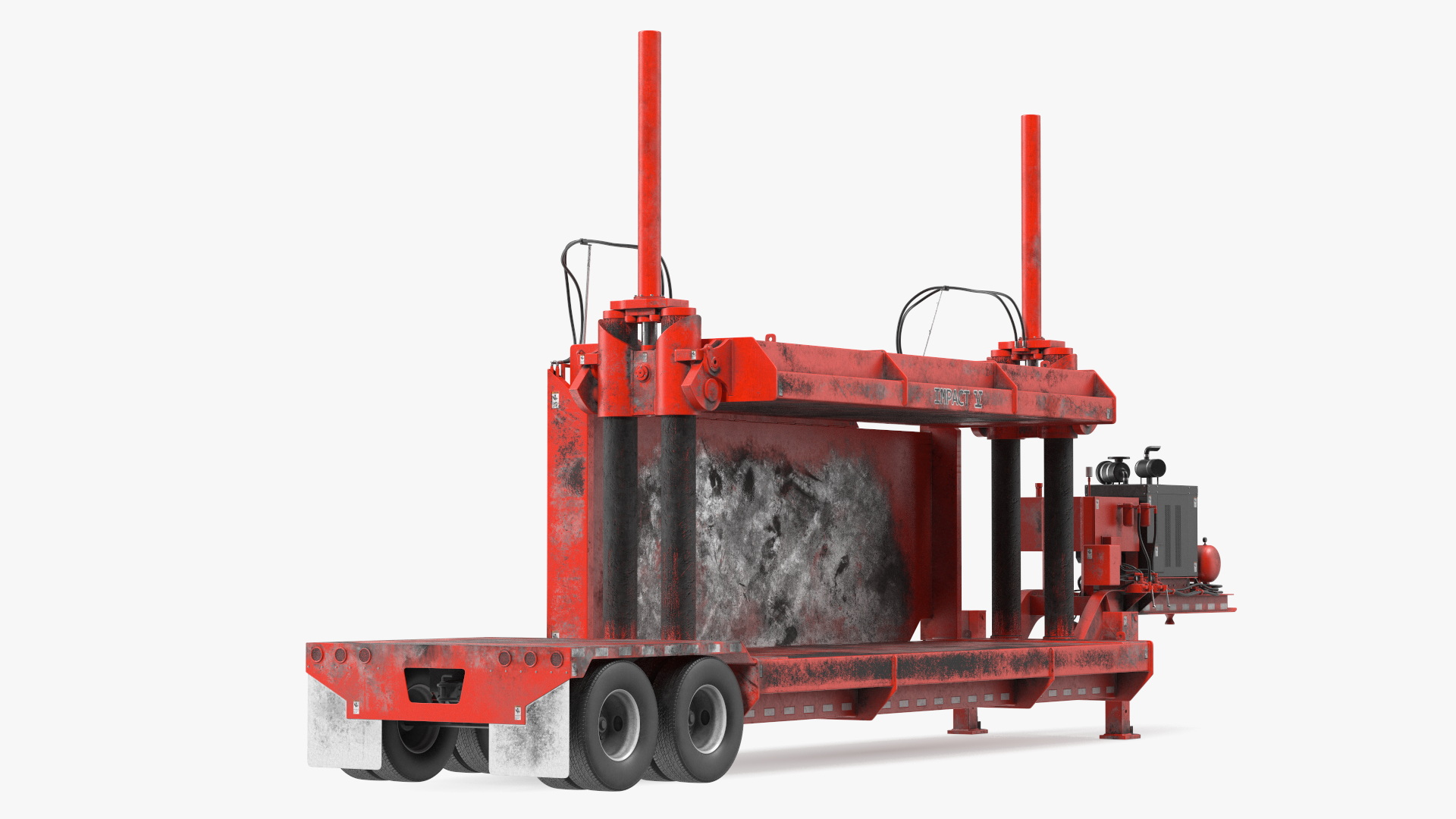 3D Worn Portable Car Press Impact 5 Red