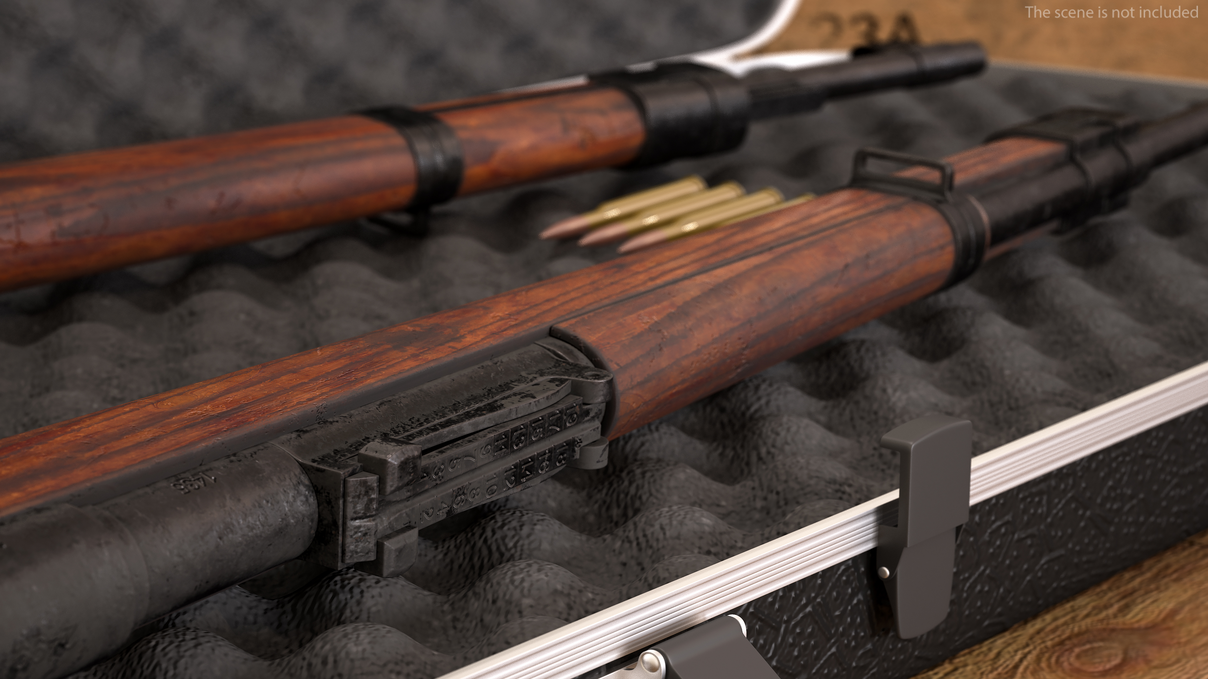 Mauser Karabiner 98K Bolt Action Rifle Old 3D