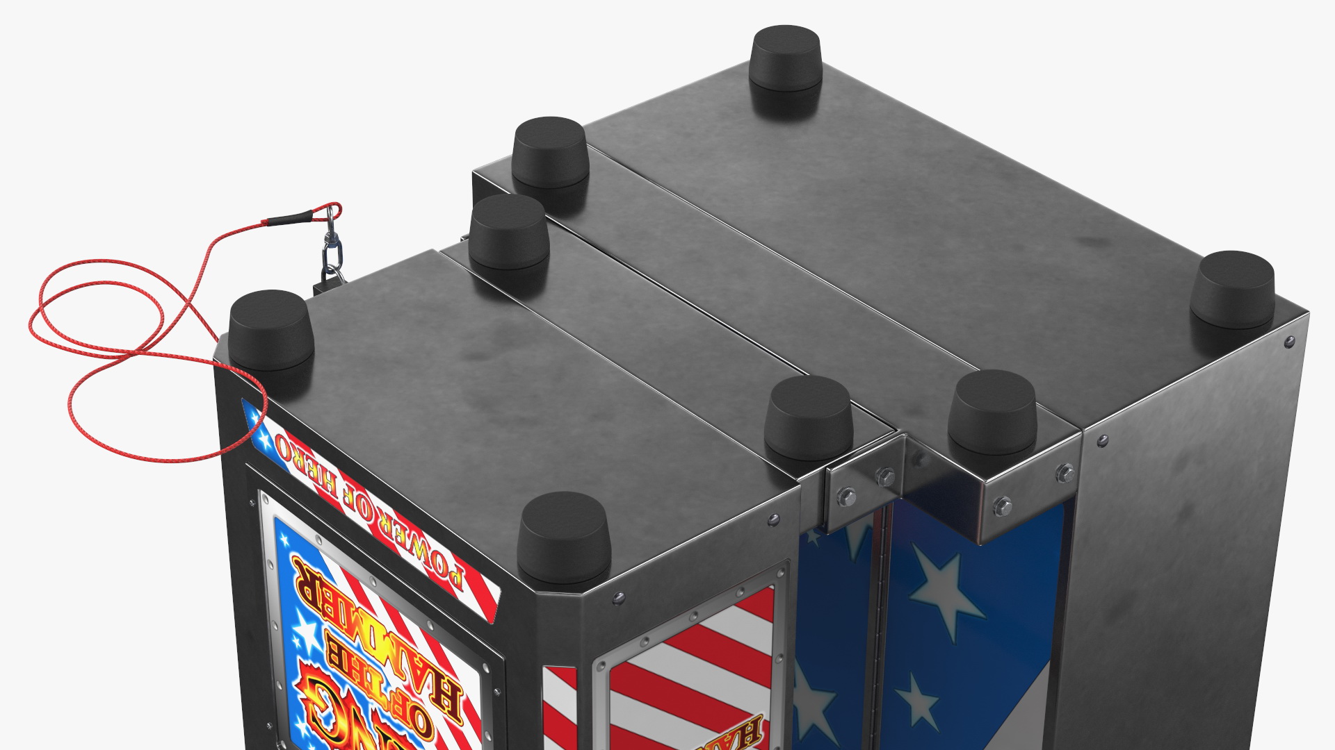 Modern High Striker Machine Switched On 3D model