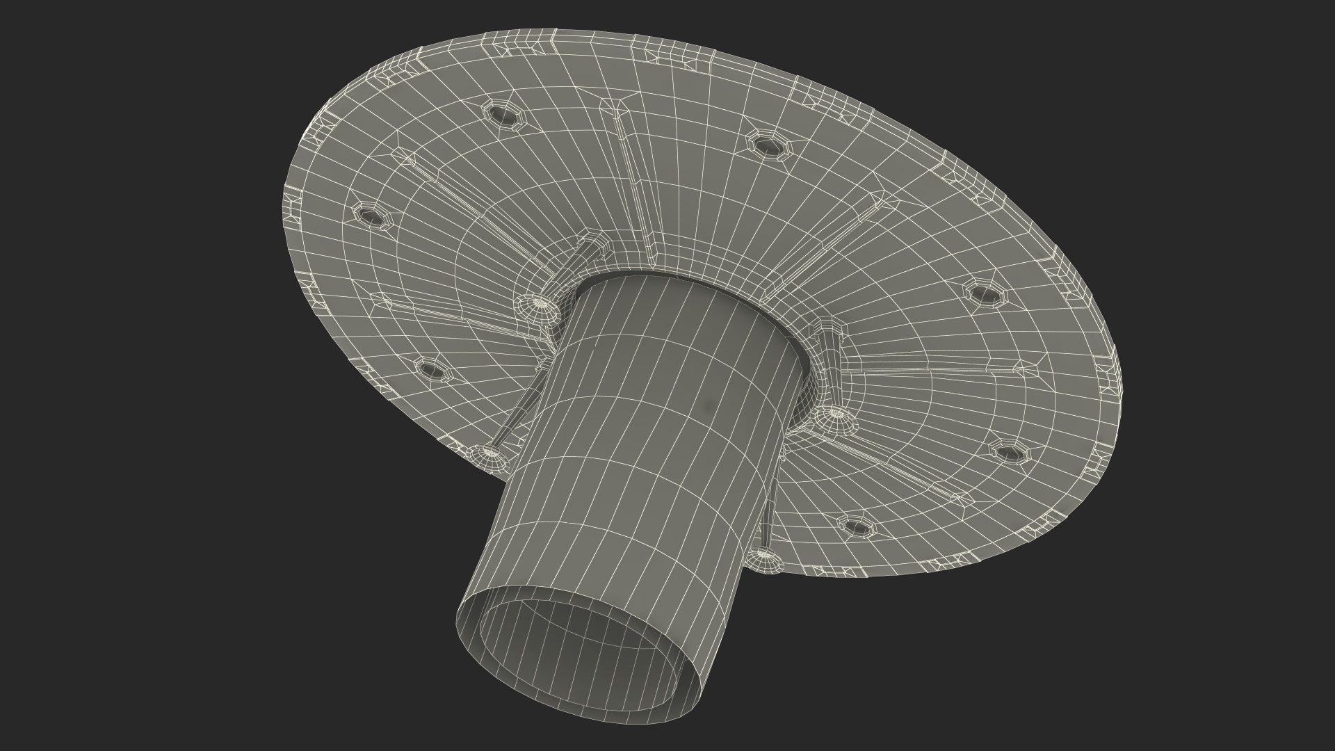 UFO Retro Ship Kidnaps 3D