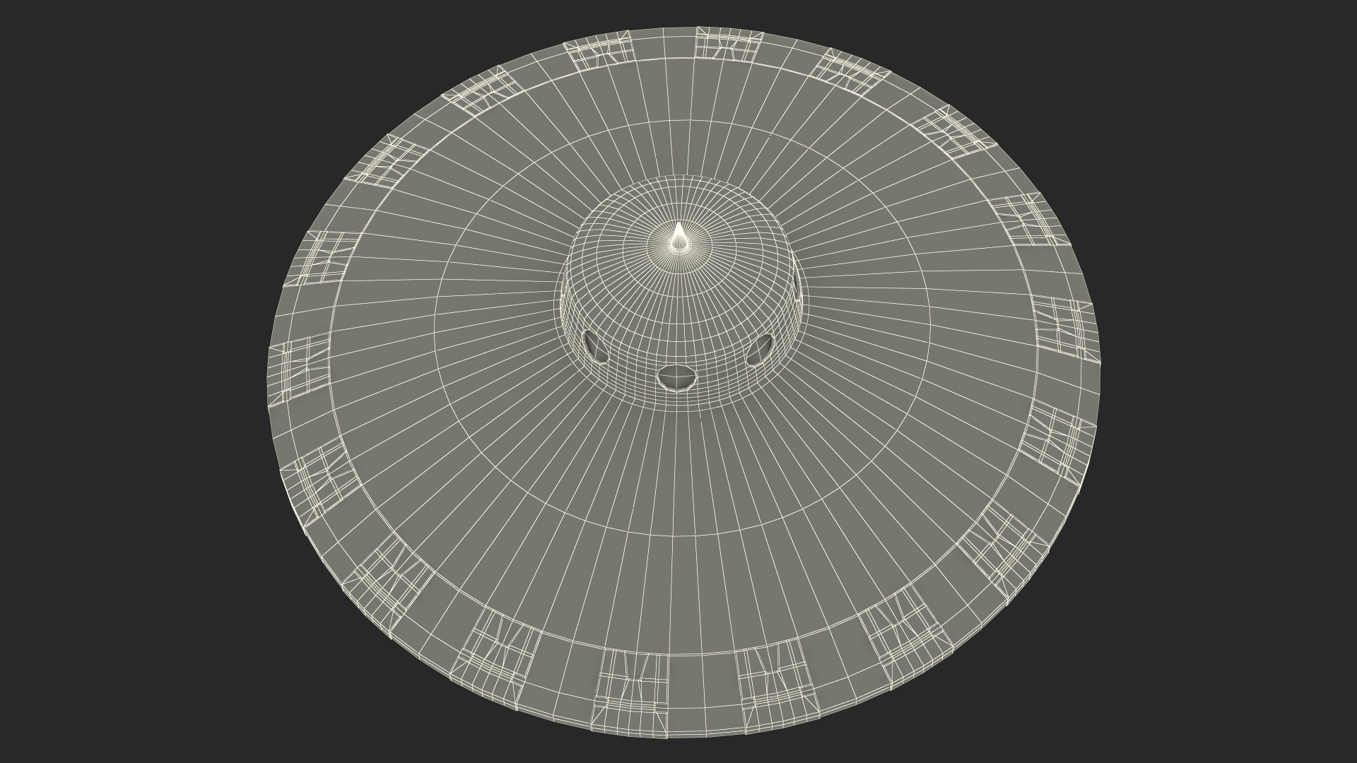 UFO Retro Ship Kidnaps 3D