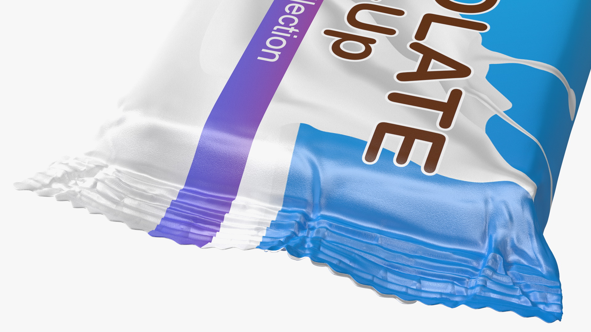 3D Milk Chocolate Bar Package Mockup model
