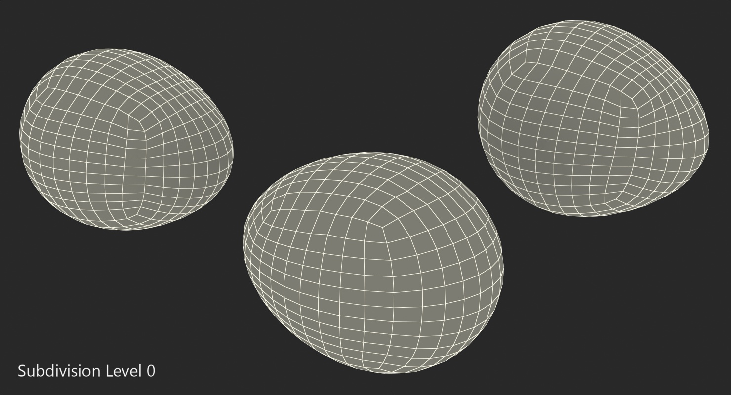 3D model Quail Eggs