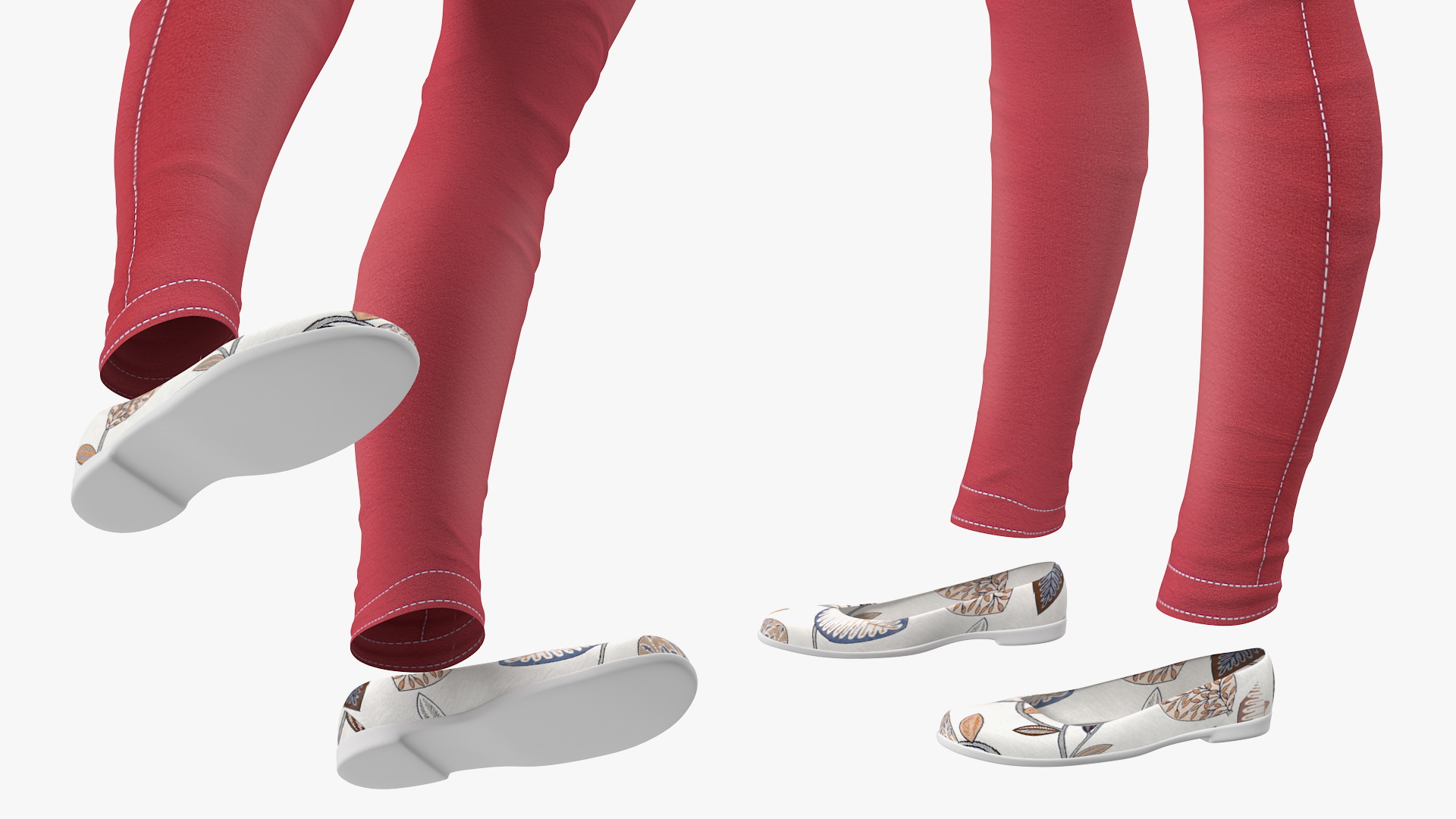 Casual Women Summer Suit 3D model