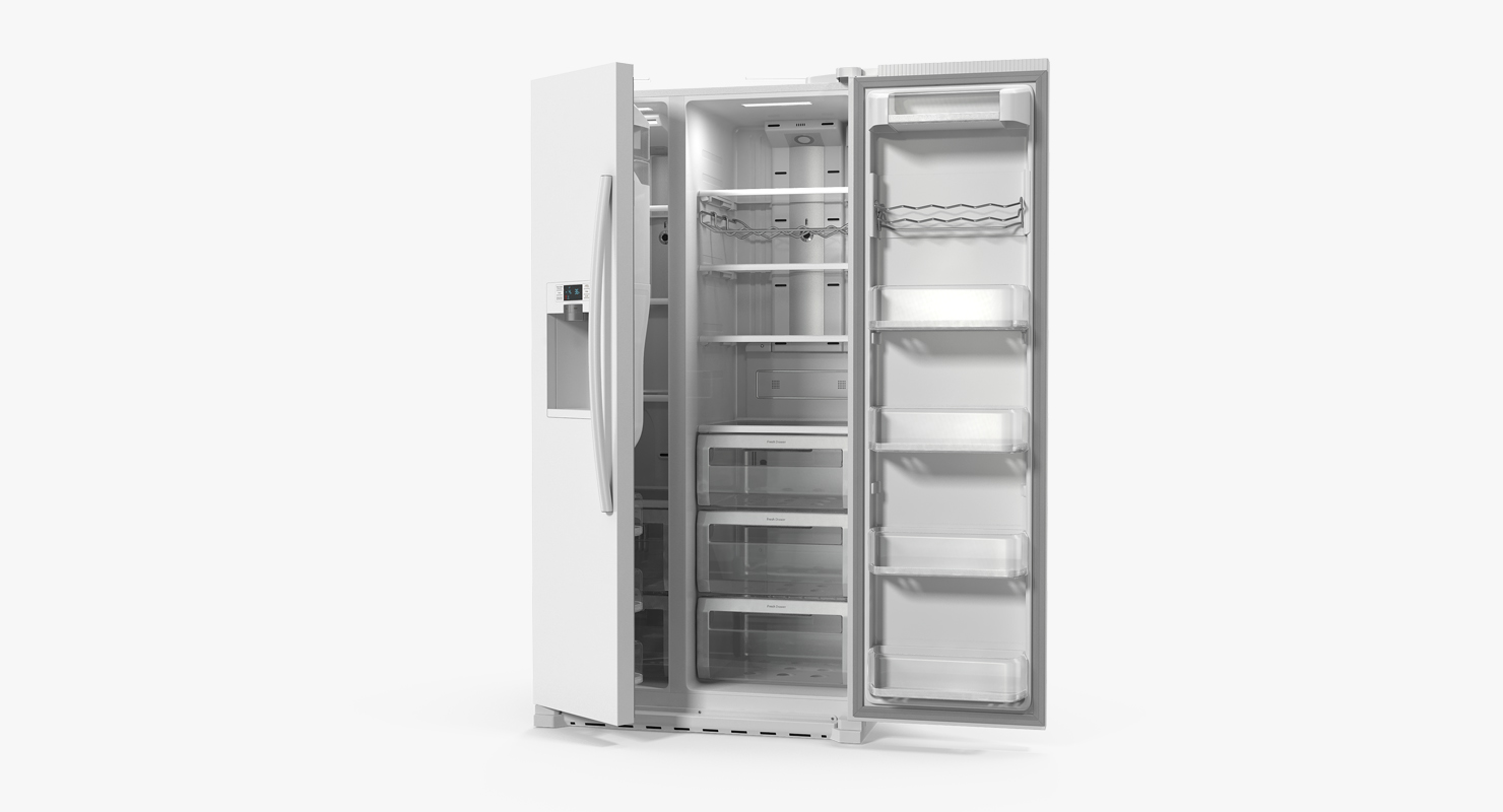 3D Refrigerator Side By Side Generic model