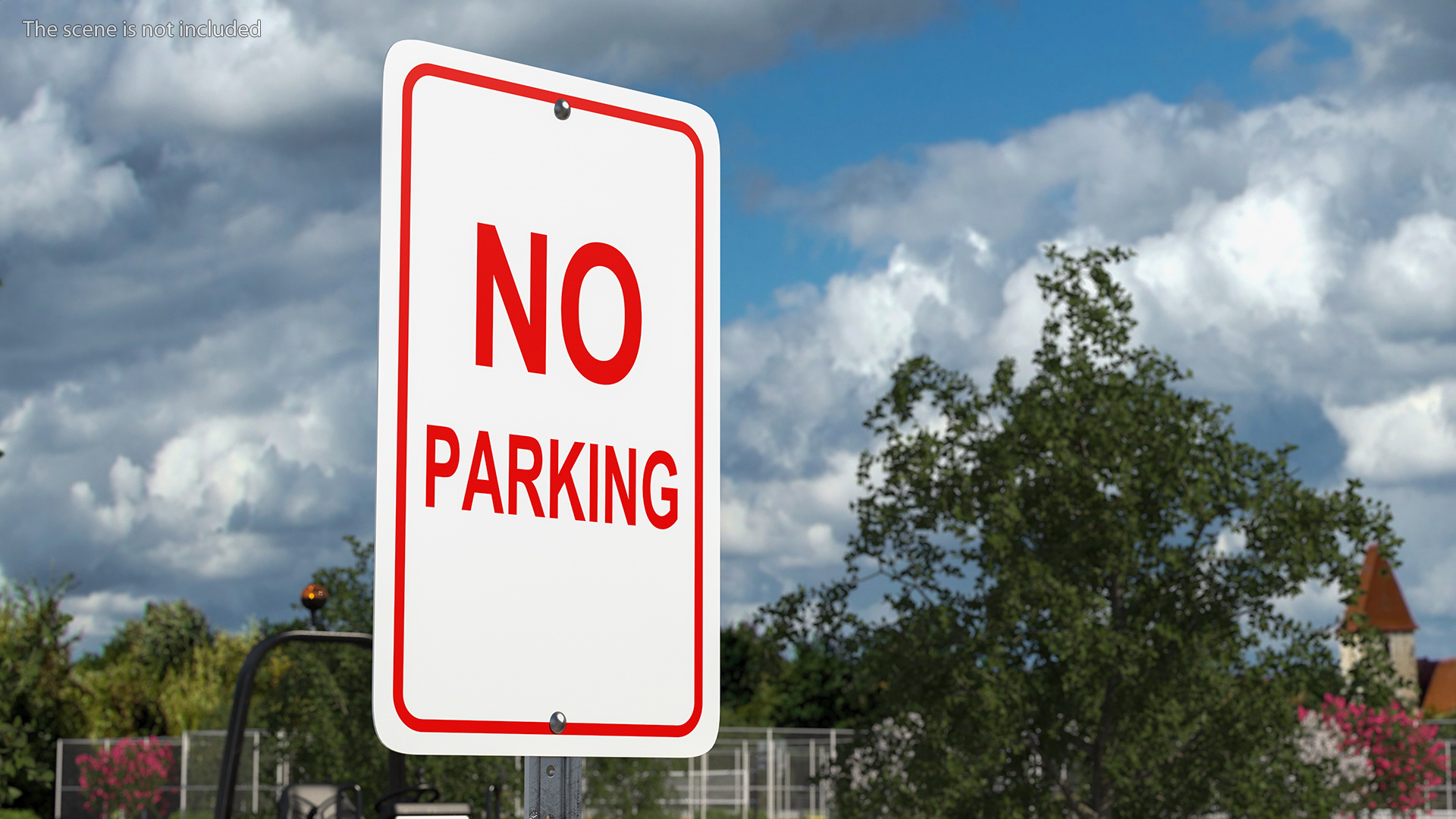 3D No Parking Traffic Sign model