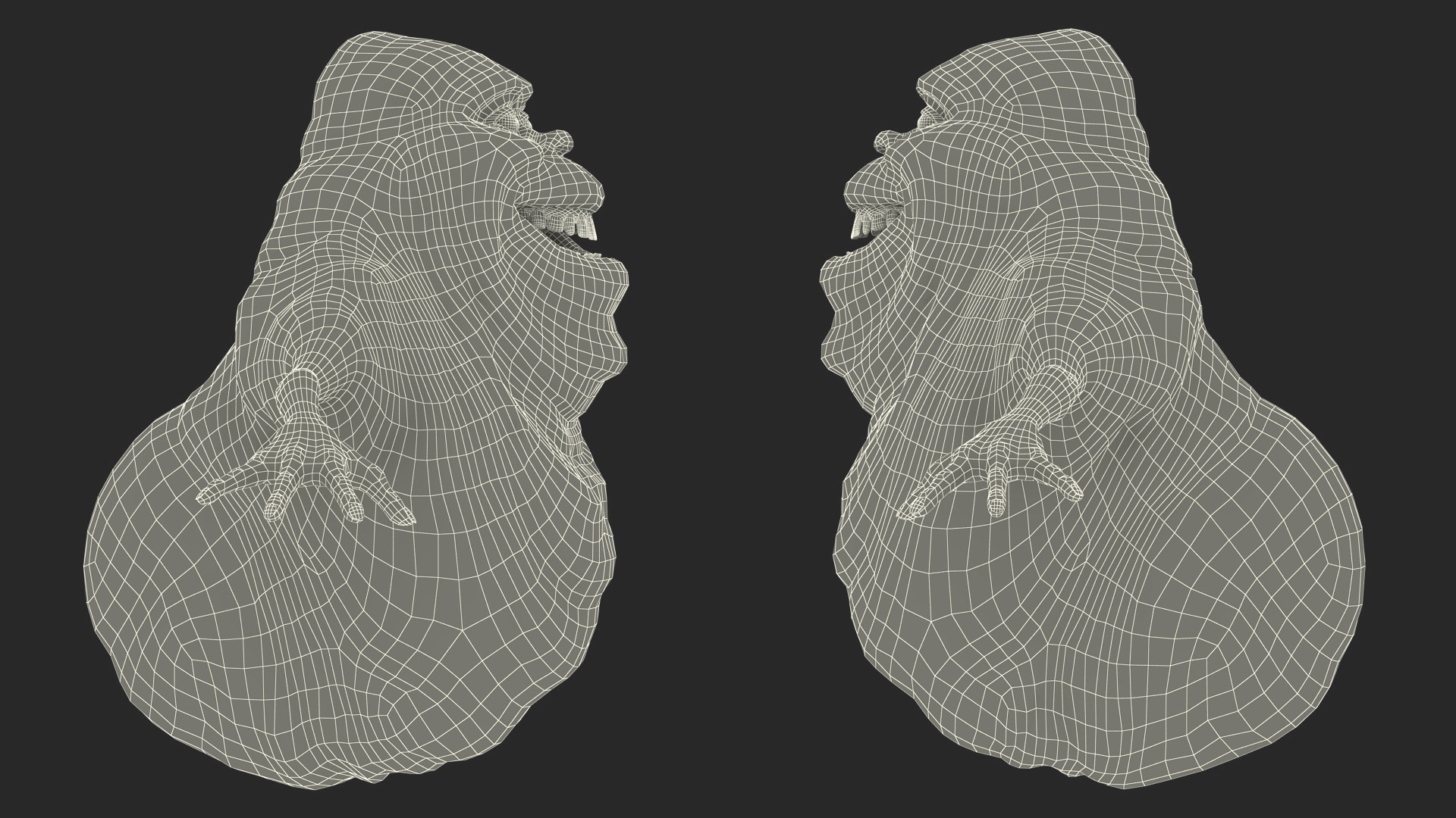 3D Slimer Ghost Character Rigged for Cinema 4D model