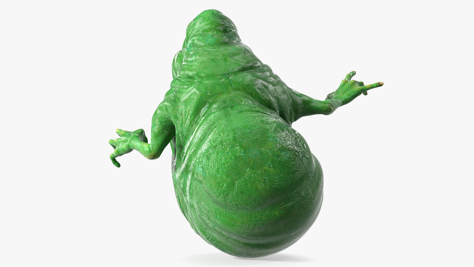 3D Slimer Ghost Character Rigged for Cinema 4D model