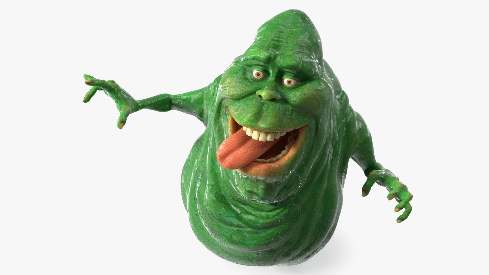 3D Slimer Ghost Character Rigged for Cinema 4D model