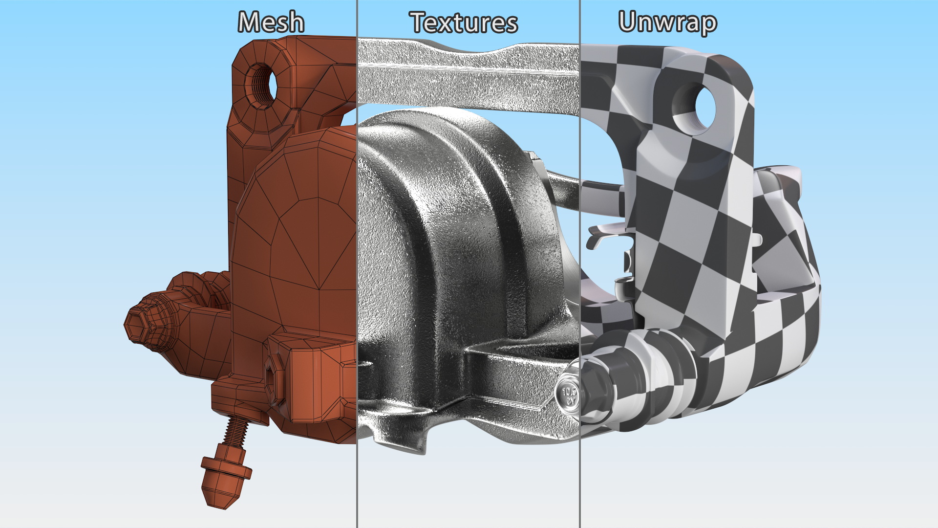 3D A-Premium Brake Caliper model