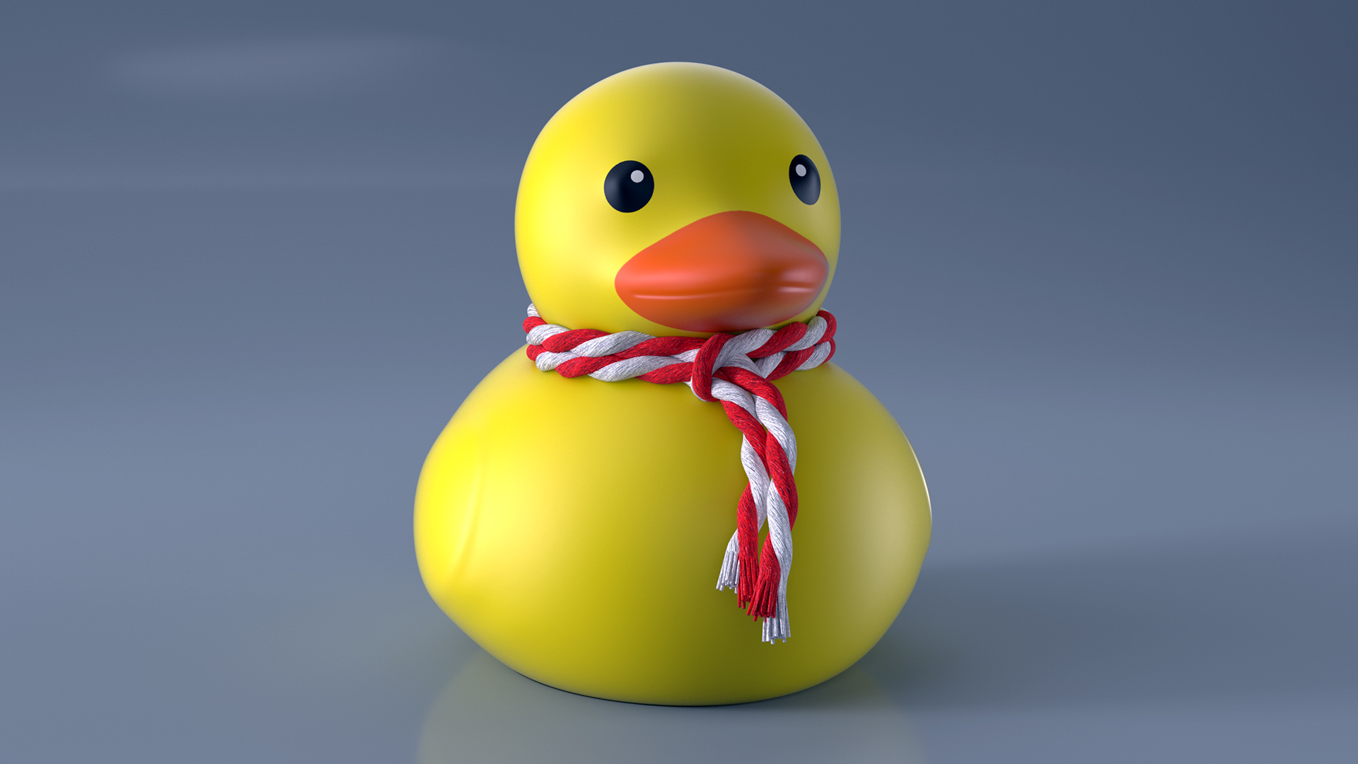 3D model Scarf Red for Rubber Duck