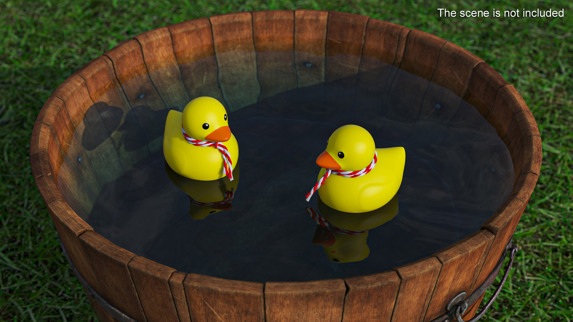 3D model Scarf Red for Rubber Duck