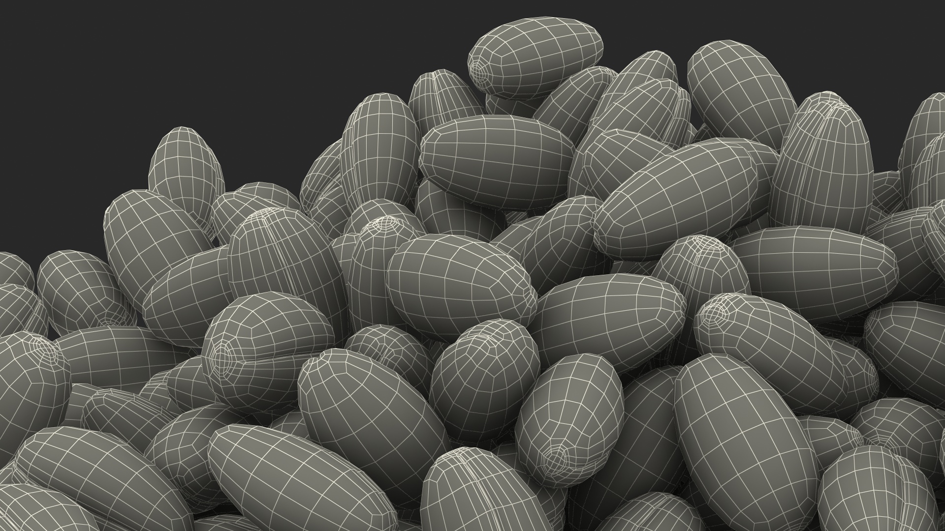 3D Wheat Grain Pile