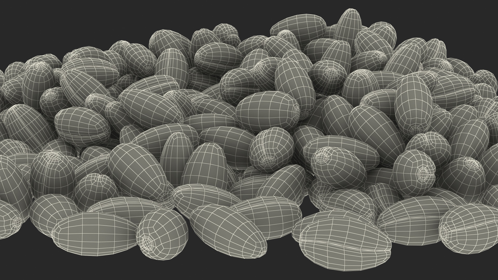 3D Wheat Grain Pile