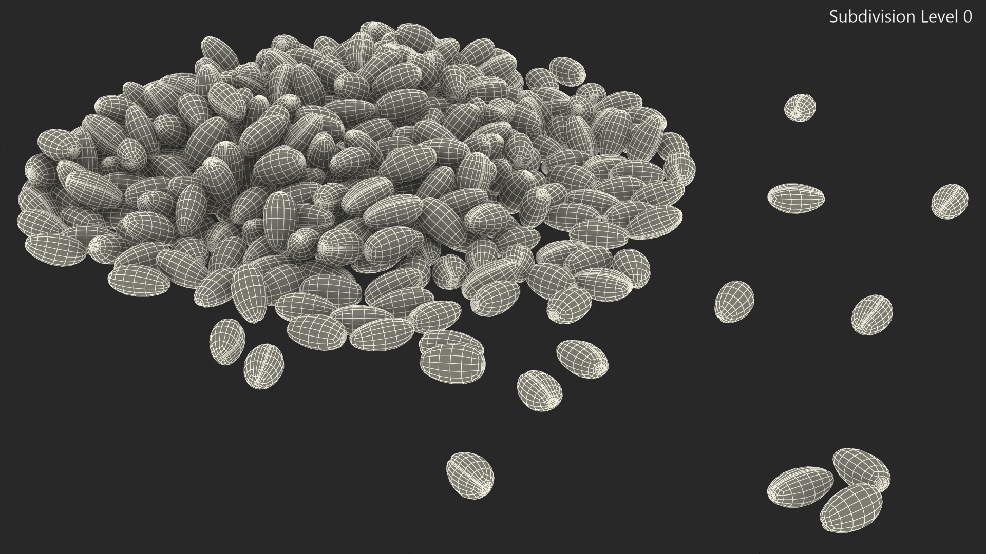 3D Wheat Grain Pile