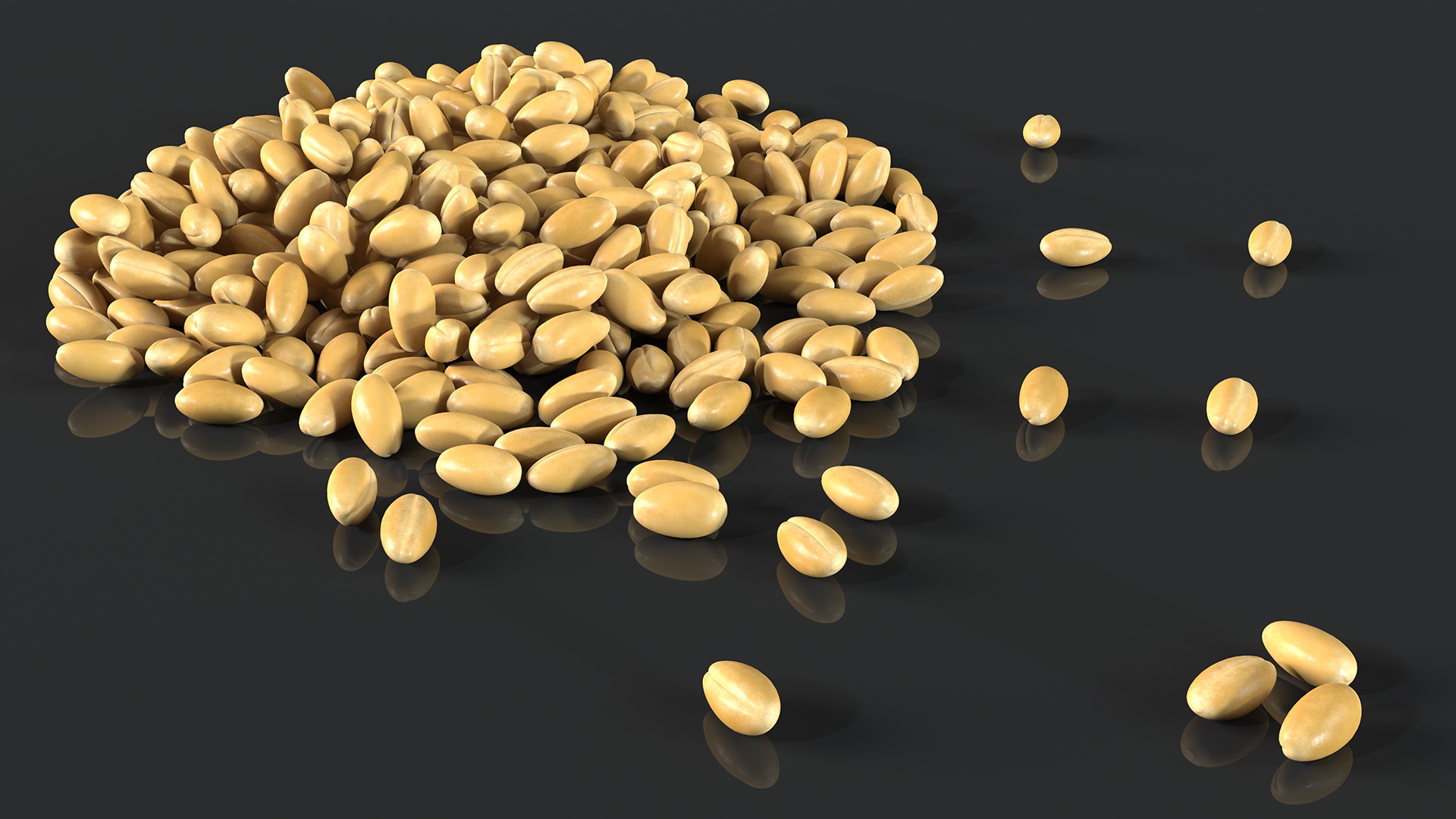 3D Wheat Grain Pile