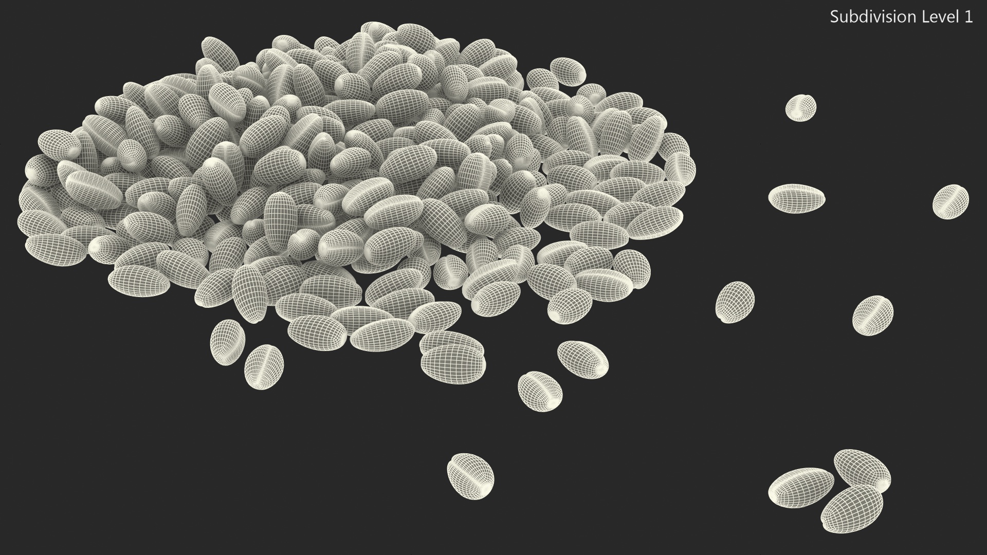 3D Wheat Grain Pile