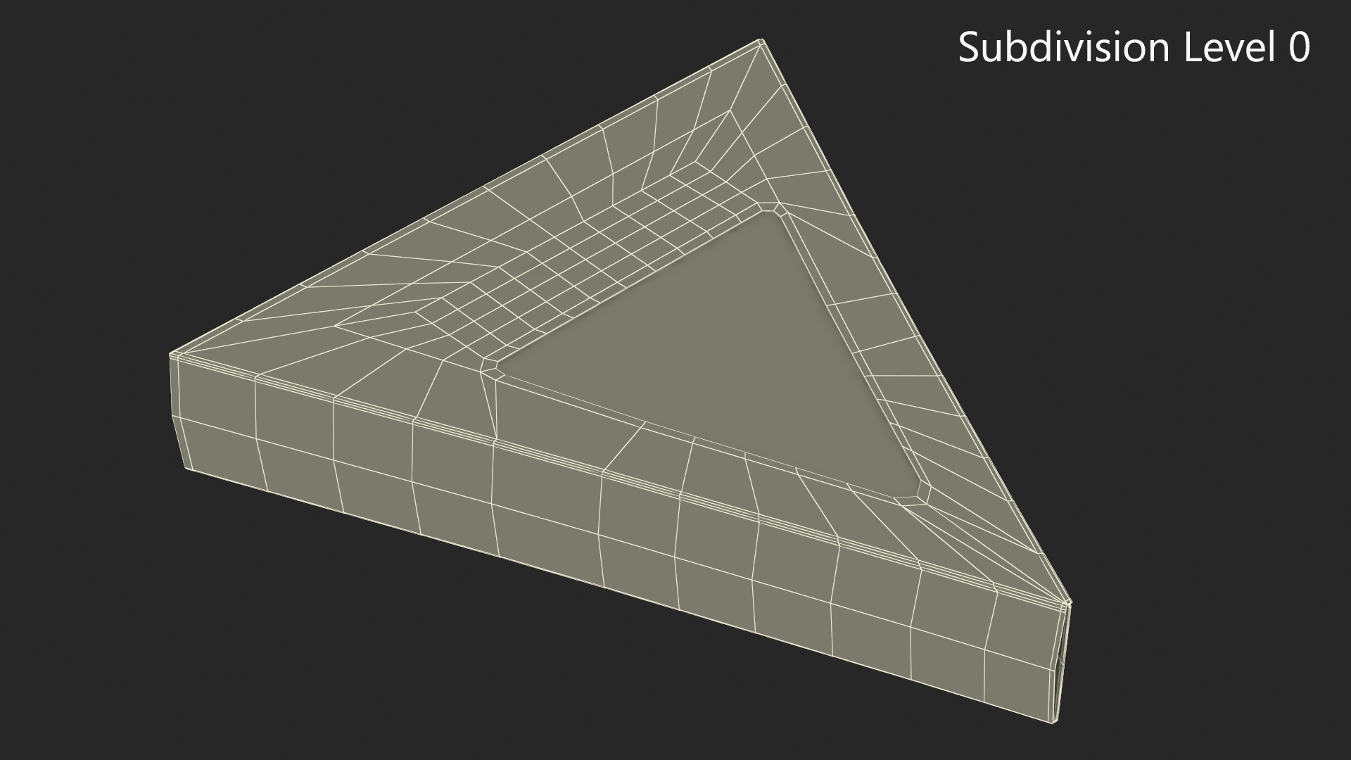 Pizza Slice in Triangle Packaging Box 3D