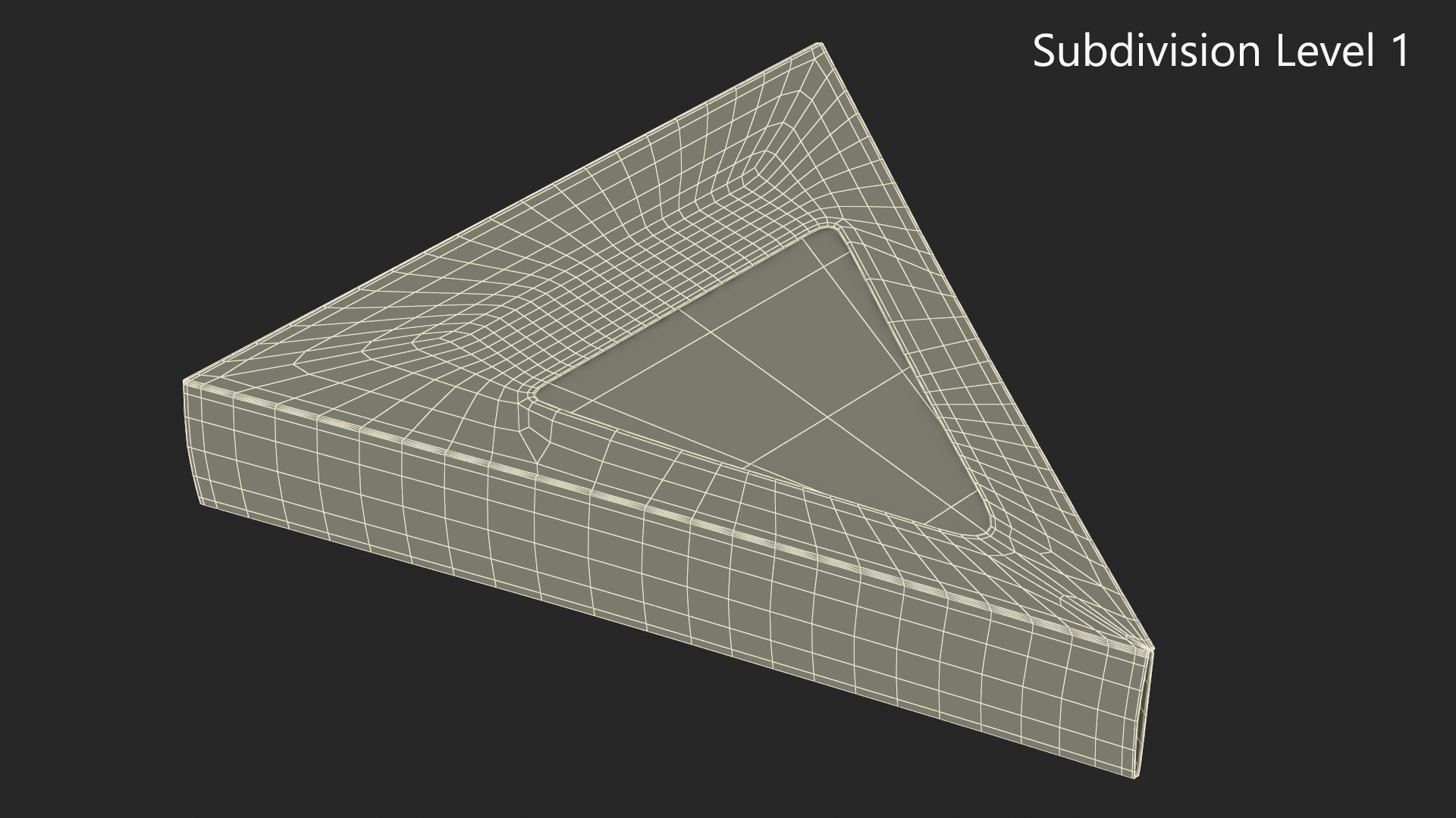 Pizza Slice in Triangle Packaging Box 3D
