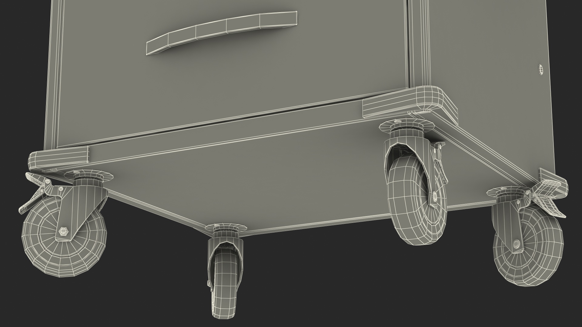3D model Detecto Medical Cart with Defibrillator Shelf