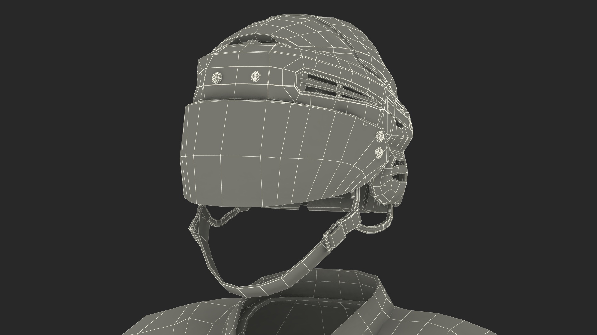 3D Ice Hockey Player Gear Set